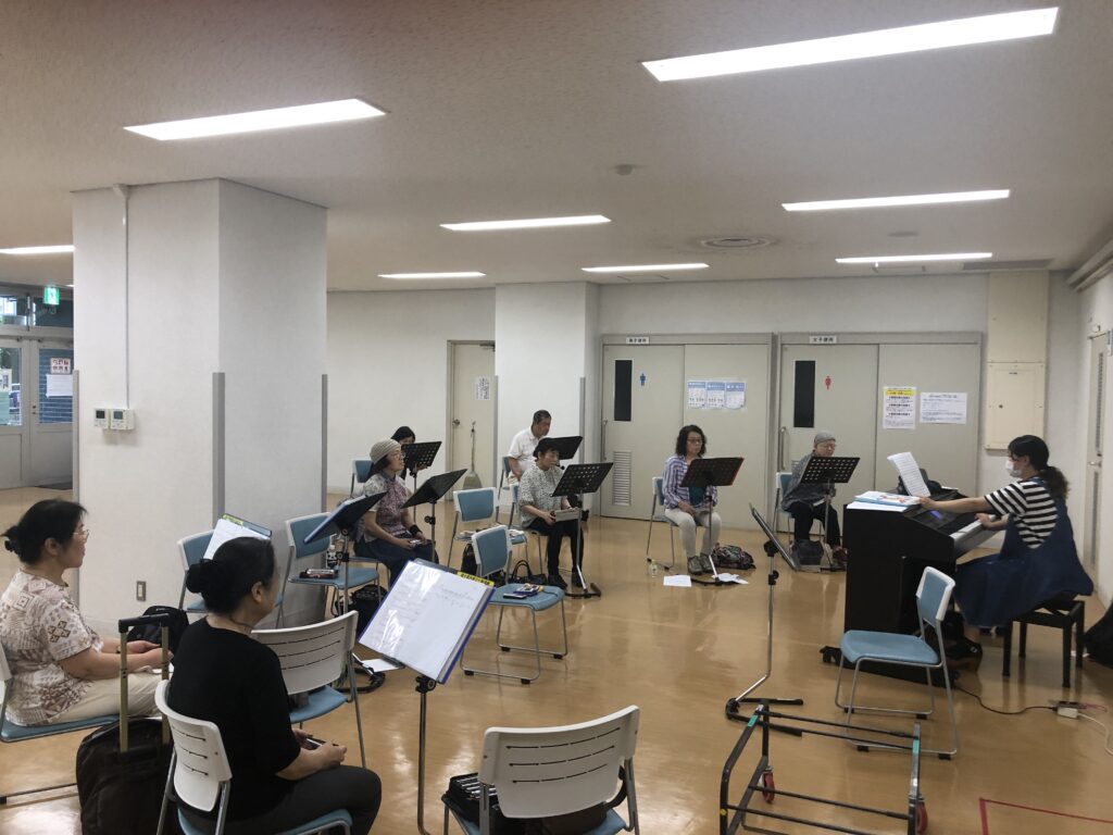 NHCサロン・ポップス練習風景